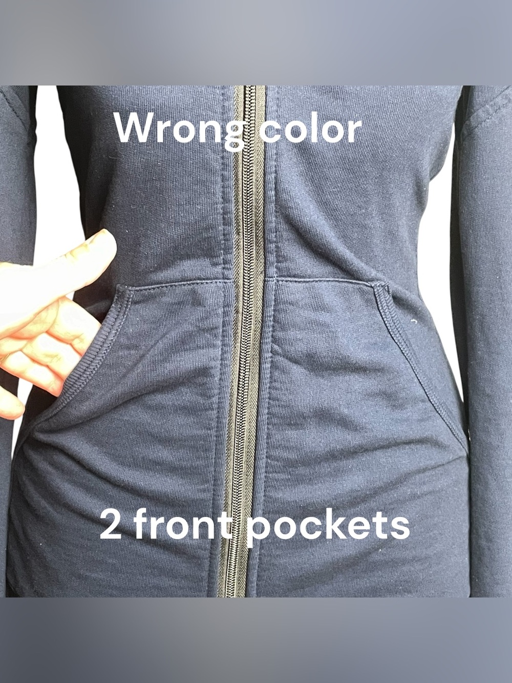 Prairie Underground Long Cloak Blue 100% Organic Cotton Hourglass Pockets USA Sm - Picture 6 of 12